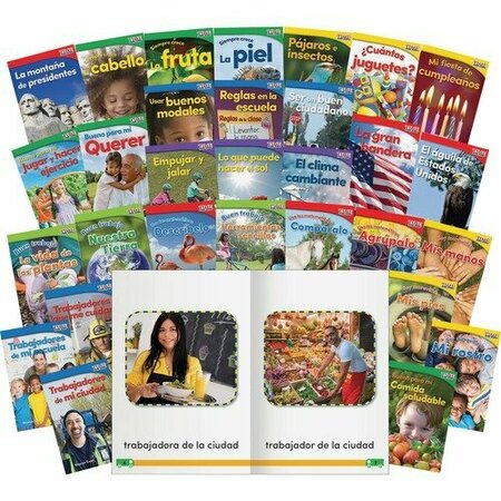 SHELL EDUCATION TEACHER CREATED MATERIALS TIME for Kids Set, Spanish, 5-1/4inWx7-3/4inH, 30/ST, Multi, 30PK SHL25857